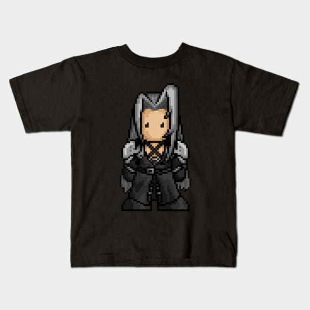 FF7 Sephiroth Kids T-Shirt by PixelKnight